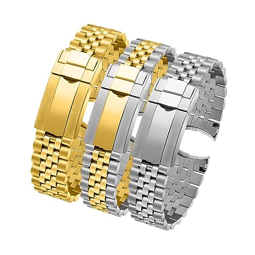 Bracelet de montre en acier inoxydable silver de rechange universel - 3