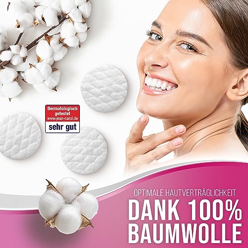 Wattepads Jean Carol Duo Super soft, rund, Vorteilspack (15x 60 Stück)