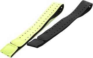 Jrifedptry 2 bandas de repuesto ajustables y transpirables para monitor de frecuencia cardíaca (negro + verde)