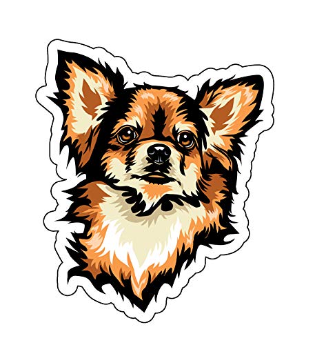 Sticker chihuahua haute résistance en vinyle pour vitres et carrosseries - 2