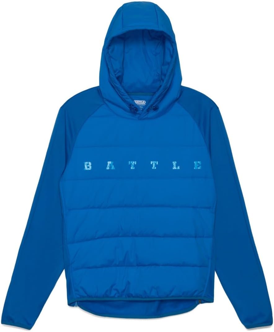 Battle Sports Bomb Pullover Jacket, Puffy Insulated, Water Repellant, Tech Fleece