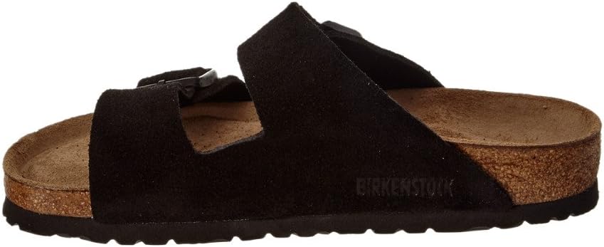 Birkenstock Arizona Soft Footbed Black Suede Regular Width - EU Size 40 / Women's US Size 9-9.5 / Men's US Size 7-7.5