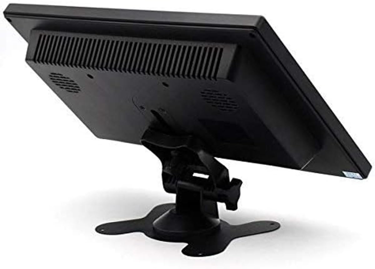 Monitor a colori da 10,1 pollici 16:9, TFT LCD Full HD 1024 x 600 BNC/AVI/VGA/ingresso HDMI, compatibile con PC, DVD, TV, telecamera di sorveglianza e telecamera di backup