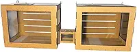 Gaiola Terrário para Hamster em MDF, 30x30x35 cm, com Painel de Acrílico, Kit com 2 Unidades, Sem Acessórios