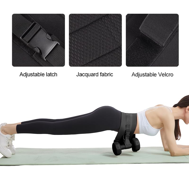 Hip Thrust Belt, Anti-Slip Booty Belt, Easy to Use with Dumbbells for Booty Workout Dips Push-ups4