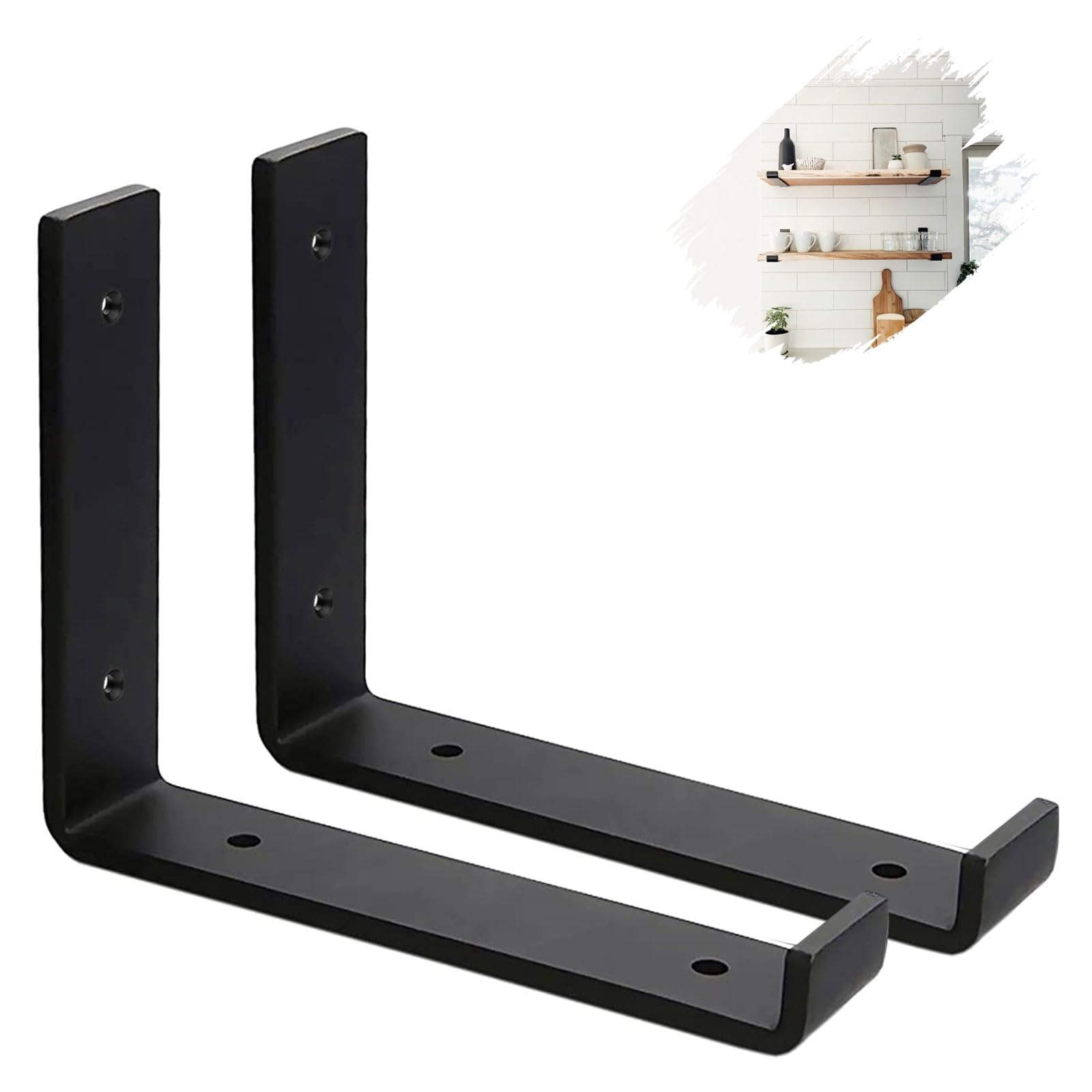 MLOQI 2 Pack Scaffold Board Shelf Brackets with Lips