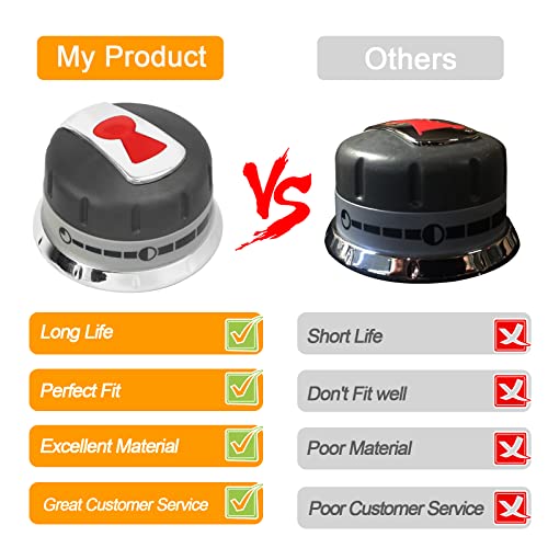 Tergtiry 3 Pieces New Upgraded 88848 Gas Grill Burner Knobs Compatible With Weber Genesis Grill Parts (2011-2016) Series Better Than Oem Quality #TOP6