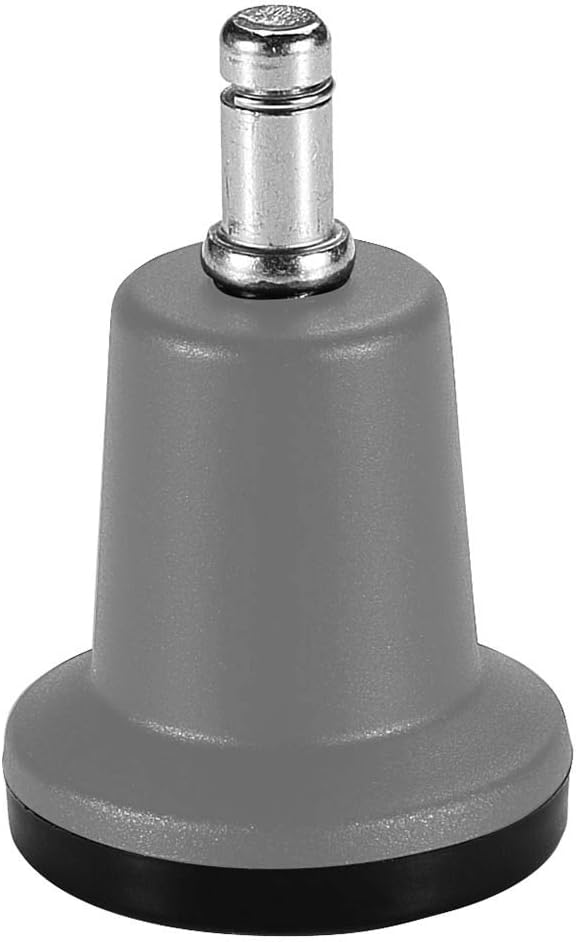 Enjoy Stool Floor Gliders Replacement Office Chair Bell Glides with 3/8 inch(10mm) Stem Fit IKEA Chairs - Grey/Black (Set of 5)(Large)(GL-GB336356-IK)