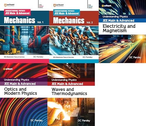 Image of Arihant - DC Pandey - Understanding Physics - Mechanics 1 & 2 (New 2025 Ed.) + Electricity Magnetism + Waves Thermo. + Optics Mod. Physics - Set of 5 Books - For 2025 Exams