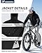 Yufawow Men Winter Jacket Work Coat Waterproof Windbreaker Insulated Heavy Softshell Heat Warm Thermal Clothes Ski Snow Snowboard Snowmobile Casual Outdoor Cold Weather Safety Security Construction