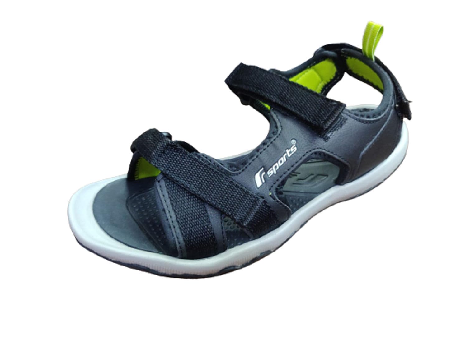 Fsports Men's Black Colour REGAN Series Synthetic Casual Sandal 9 UK