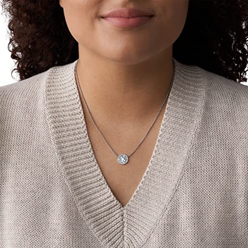 Fossil Women's Silver-Tone Necklace, Color: Silver (Model: Jf03224040) #TOP3
