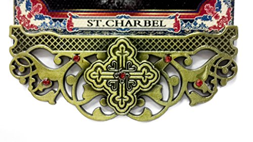 Nazareth Market Store St Charbel Tapestry Saint Charbel Makhlouf Wall Hanging Icon Banner Holy Land