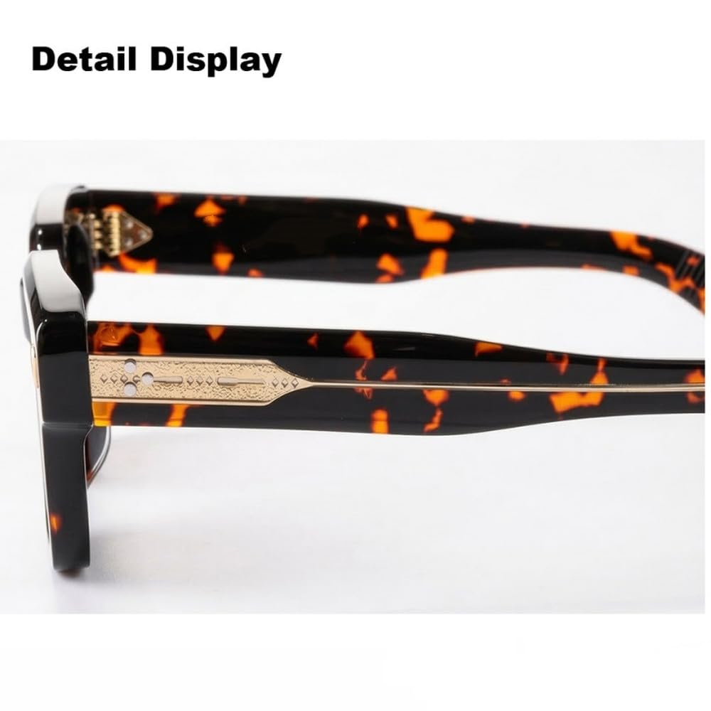 Gafas de sol de acetato para hombre y mujer, protección UV400 para exteriores