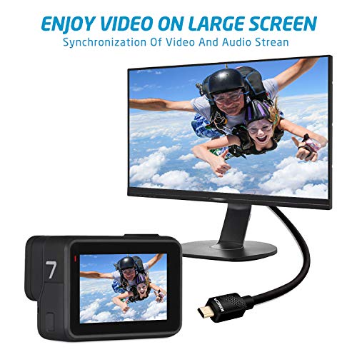 Micro HDMI Cable 6ft, Type D HDMI to Standard HDMI Support 3D, 4K Resolution