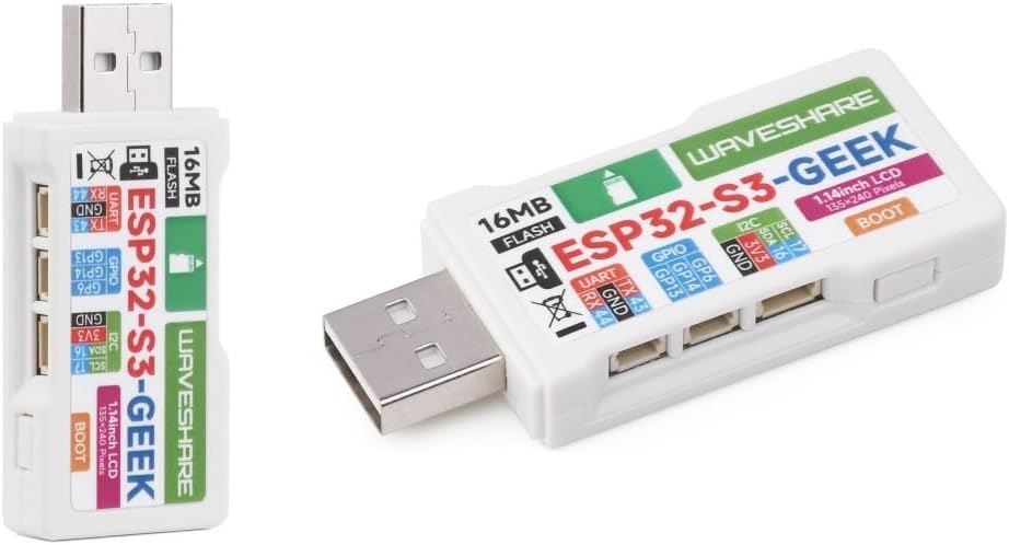 Waveshare ESP32-GEEK Development Board - ESP32-S3R2 With 1.14" LCD, WiFi & Bluetooth