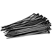 Classyke Black Nylon Cable Ties Zip Ties 7.8 inches with Self Locking for Indoor Outdoor String Lights (Pack of 50)