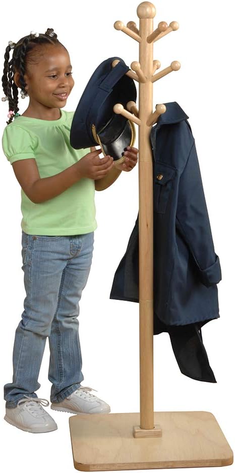 Amazon.com: ORE International Kids' Primary-Color 8-Peg Coat Rack ...