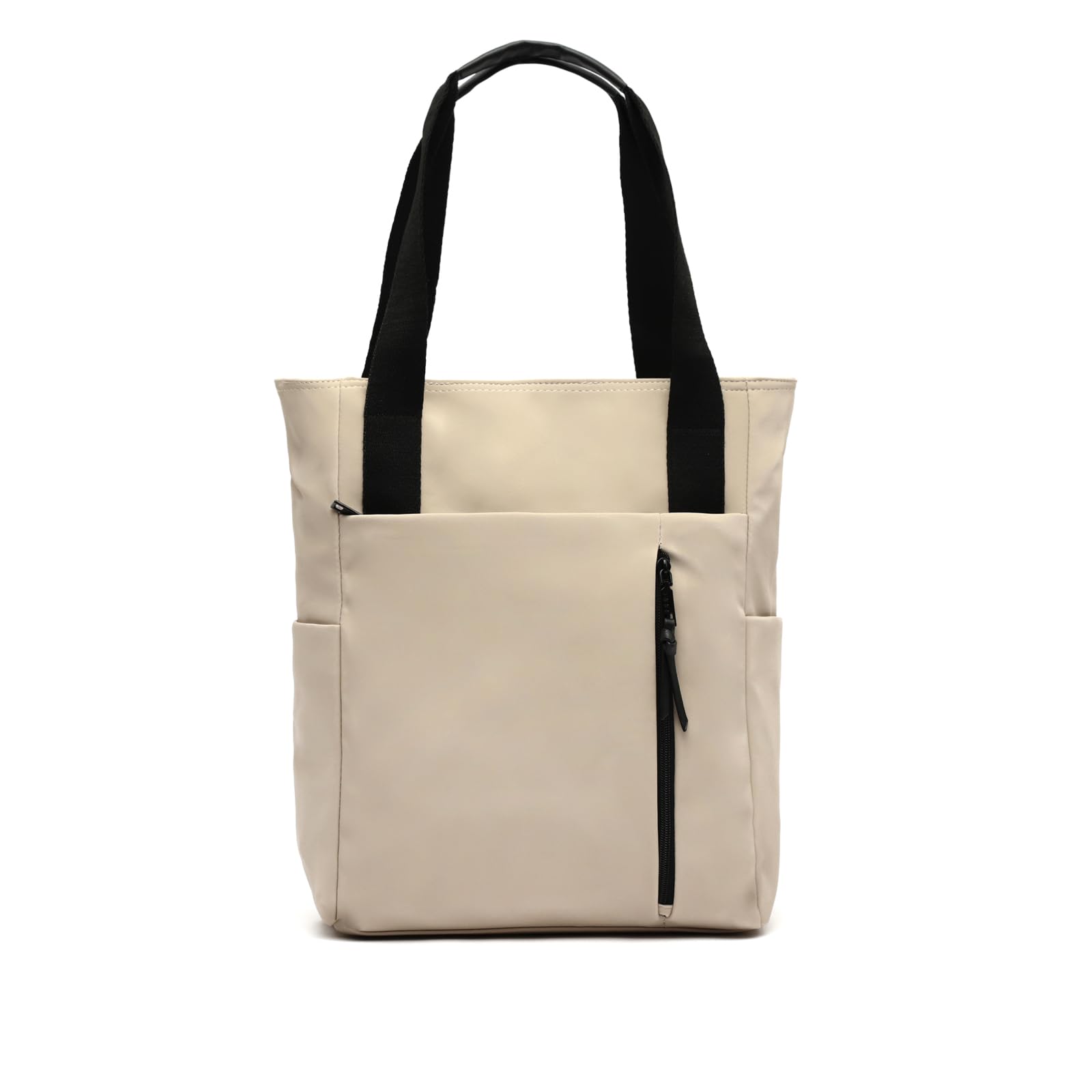 MISAKO Dominica mochila grande en nylon con bolsillo para portátil (14") y asa de hombro Mujer - Dominica Beige 38x12x29cm