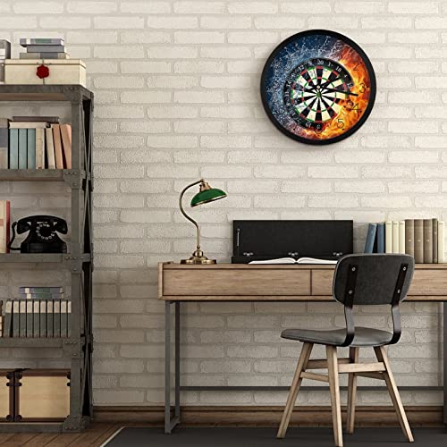 Horloge murale silencieuse fléchettes de feu pendule moderne de 25.4cm - 7
