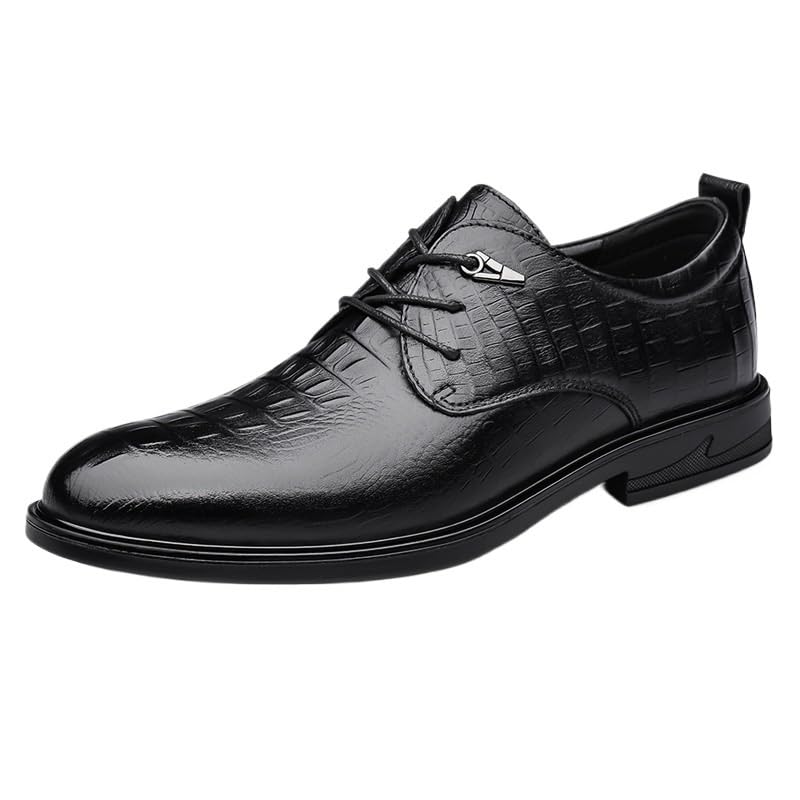 Men's Classic Modern Formal Oxford Wingtip Lace Up Dress Shoes Mens Classic Oxford Shoes Casual Business Walking Shoes for Men Modern Lace Up Formal Dress Shoes