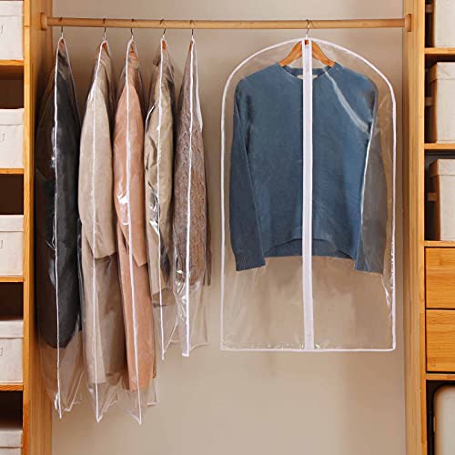 Perber-Garment-Bags-for-Hanging-Clothes-6-PCs-Clear-Garment-Bag-Plastic-Dustproof-Suit-Bag-Coat-Protector-Zippered-Garment-Covers-for-Closet-Storage-and-Travel-24-x-406-Pack