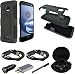 Moto Z Force Droid Case, Mstechcorp Heavy Duty Holster Hybrid Defender Armor Case Cover with Kickstand and Belt Swivel Clip For Motorola Moto Z Force Droid - With Accessories (Slim Shell)
