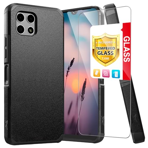 Protection T-Mobile Revvl 7 5G antichoc double couche noire TJS