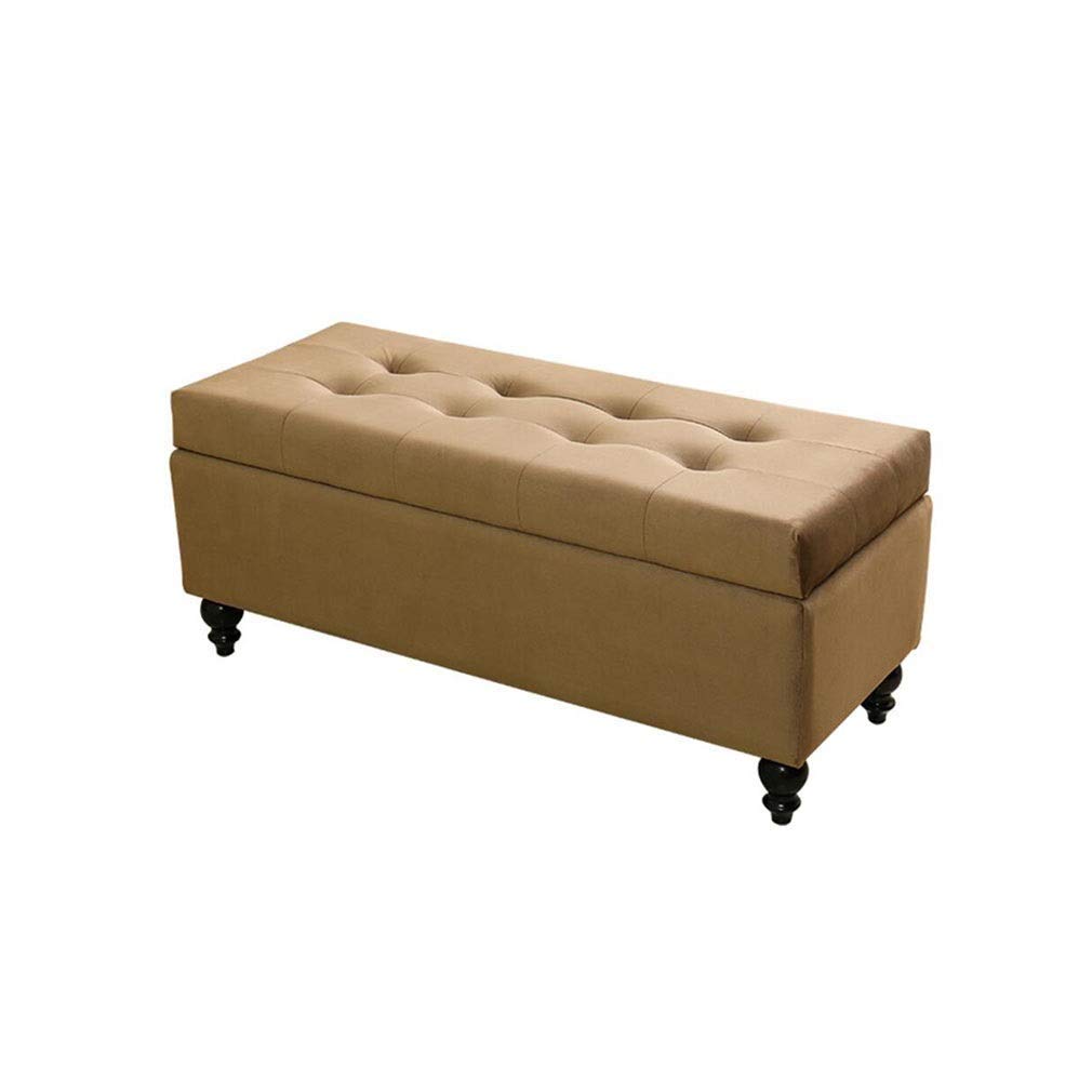 Pouf repose-pieds gris 100 cm pour un salon chaleureux avec rangement discret