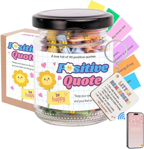 Positive Affirmations Jar, Positive Affirmation Cards for Women, Unique for