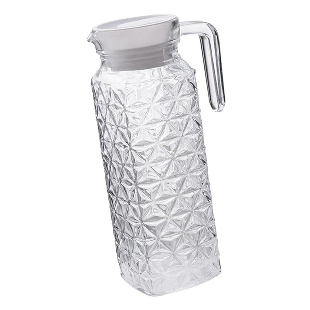 Jarra de leche de material acrílico premium texturizado y fondo grueso de 1100ml