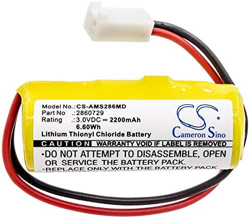 Cameron Sino New Replacement Battery Fit for Alaris Medicalsystems 2860 Memory Battery, 2863 Memory Battery, 2865 Memory Battery, 2866 Memory Battery, III Memory Battery(2200mAh / 6.60Wh)