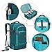 Hynes Eagle Travel Backpack 40L Flight Approved Carry on Backpack Men Large Cabin Weekender Laptop Backpack Women 15.6 inches Teal with 3PCS Packing Cubes 2018