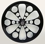 Ultima¨ Black Kool Kat¨ Aluminum Front Wheel, 26' x 3.5' Single Disc, 2000 & Later Sealed Ball Bearings and 1' Axle, 37-640