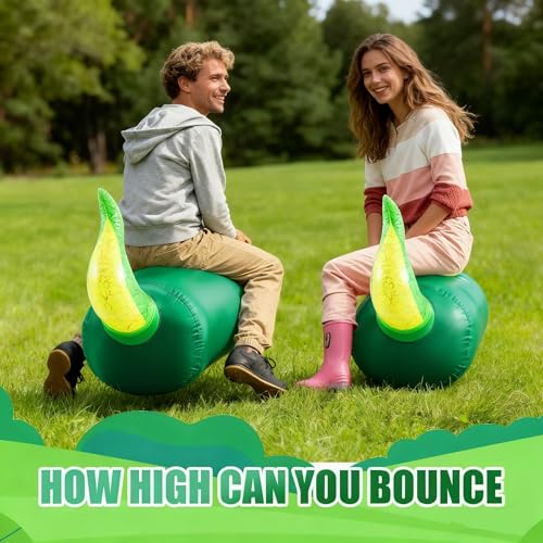 Hiboom 2 Pcs Inflatable Dinosaur 51" Ride on Bouncer Toy for Kids by Hiboom - Image 3
