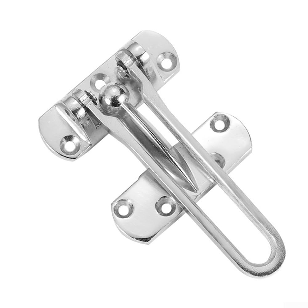 Protector de puerta de seguridad para niños, color plateado, evita aperturas no autorizadas, ideal para niños y mascotas, fácil instalación, solución de seguridad para el hogar