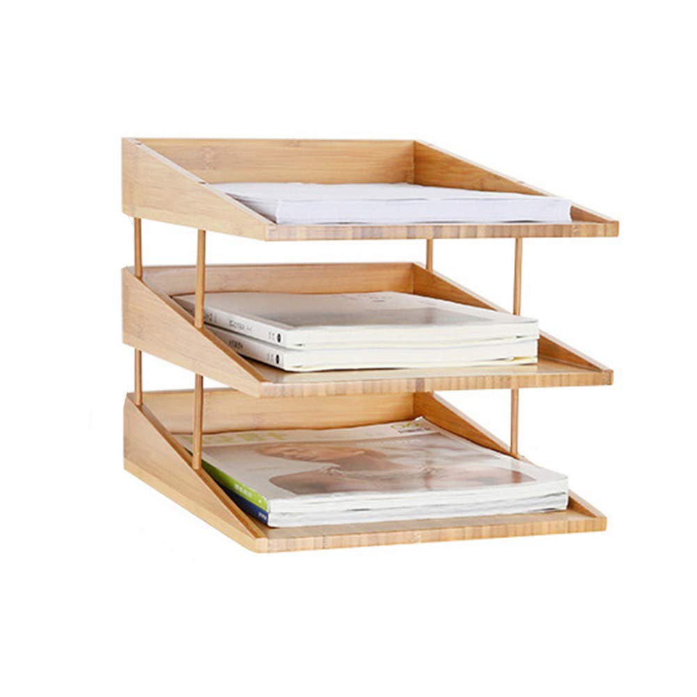Portadocumenti, Portadocumenti, Vaschette Portadocumenti, Portariviste, Articoli per Ufficio, Libreria, Scatola portaoggetti da scrivania, Espositore per Libri in bambù, Portadocumenti