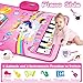 Toys for 1 Year Old Girl Gifts: Baby Music Mat Toddler Toys Age 1-2 - 3 in 1 Piano Drum Animal Touch Unicorn Toy - Infant Musical Toy 12-18 Months Babies Birthday Easter Gifts for 1 2 3 Year Old Girls
