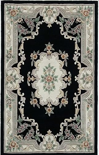 Image of Carpet Mahal Handmade Handwoven Tufted Made of 100% Soft Blended Wool Export Quality Carpets with 1 Inch Thickness (4x6 Feet) Color Multi