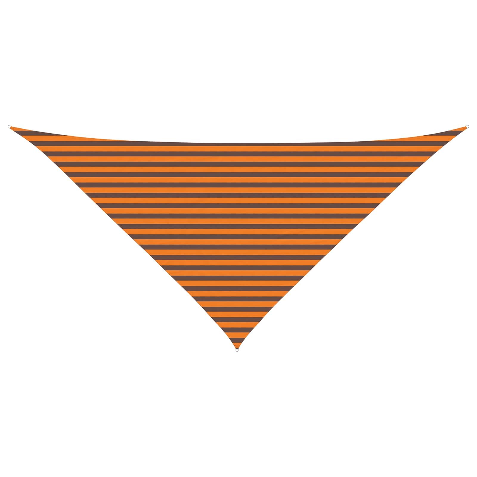 vidaXL Sun Shade Sail Orange and Brown 4 x 4 x 5.8 m, Outdoor Living Solution, Triangular UV-Resistant Shade Sail, Modern Patio Canopy for Garden, Balcony, Playground Protection
