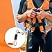 Seenelling Whistle with Lanyard for Safety Boat Whistle Coast Guard Approved Float Boat Marine Camping Hiking Hunting Fishing Survival Rescue Signaling ski Accessories (2 Pcs,Orange and Balck)