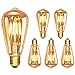 Edison Vintage Glühbirne E27, Dimmbar ST64 4W Edison LED Lampe, 5 Stück Retro Glühbirne Vintage, Warmweiß 350LM, Ideal für Nostalgie und Retro Beleuchtung im Haus Café Bar