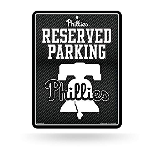 Rico Phillies - Carbon Fiber Design - Metal Parking Sign PSM5901CF Phillies - Carbon Fiber Design - Metal Parking Sign