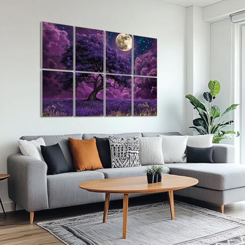 8 Pack Paneles Acústicos Artísticos Absorbentes de Sonido con Diseño Boho Moderno de 48"x32" miniatura 6