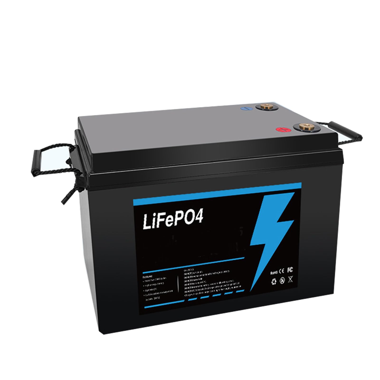 12V 90Ah 120Ah 150Ah 180Ah 200Ah 250Ah 300Ah Litowo-żelazowo-fosforanowy akumulator LiFePO4 do domowego magazynowania energii Solarny wózek golfowy RV