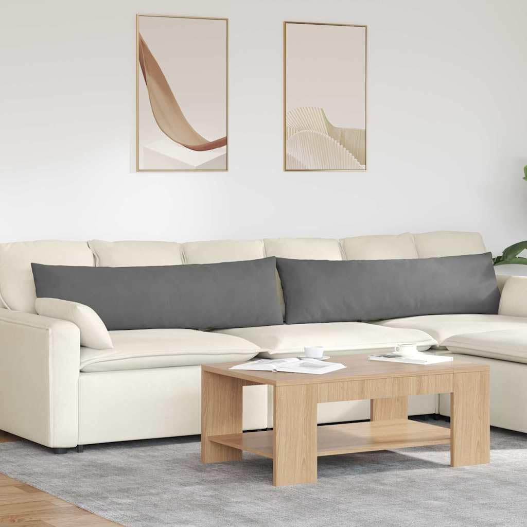 Set di 2 cuscini da divano, 145 x 40 cm, moderni cuscini decorativi in tessuto per divano e letto, comodi cuscini per schienale con rivestimento sfoderabile e morbida imbottitura in poliestere