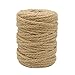 Price comparison product image Tenn Well 5mm Braided Hemp Rope, 100 Feet Thick Jute Twine Sting for DIY Cat Scratcher, Gardening Bundling Craft Decoration (Brown)