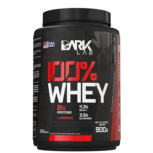 Whey 100% Concentrado Pote 900G Dark Lab (Gelato Di Latte)