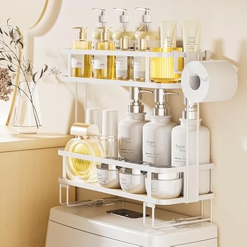 LAMU Over-The-Toilet Storage Shelf Cover