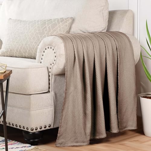 Superior Metro Ganzjahresdecke aus Baumwolle, gewebte Decke für Couch, Bett, Bettwäsche, Bauernhaus, Heimzubehör… – Ansicht 6